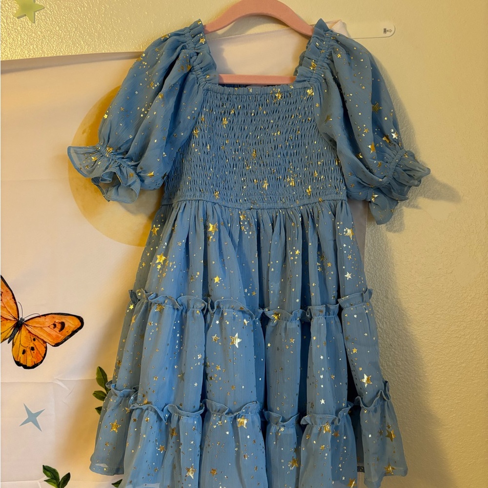 Blue Starry Kids Dress